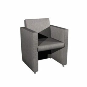 Minimalist Design Fabric Armchair 3d model