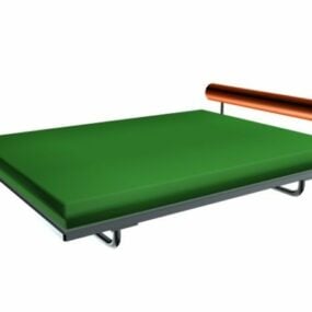 Minimalist Platform Bed 3d model