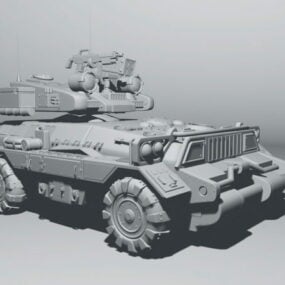 Moderni panssaroitu taisteluajoneuvo 3d-malli