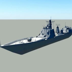 Model 3D Kapal Perang Modern