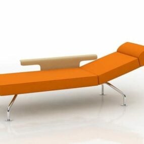 Moderni Chaise Longue Day Bed 3D-malli
