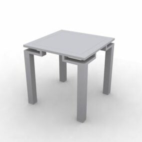 Modelo 3d de móveis de mesa de canto modernos