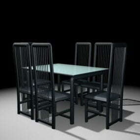 Modern Dining Room Sets 3d model