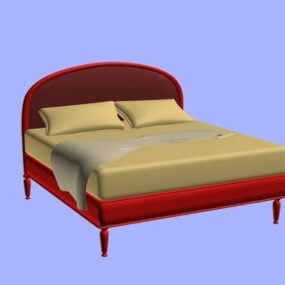 Modern Double Bed 3d model