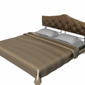 Modern Double Size Bed 3d model