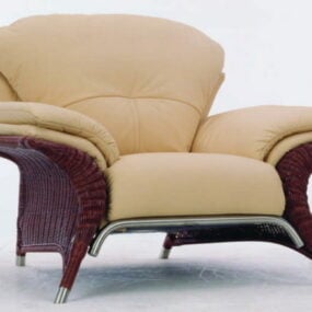 Poltrona moderna per divano in tessuto modello 3d