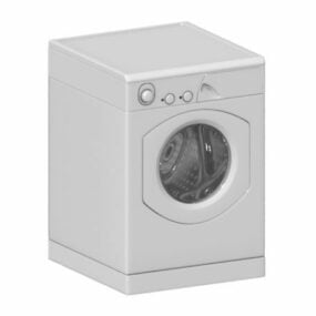 Modern 3D-model met voorladerwasmachine