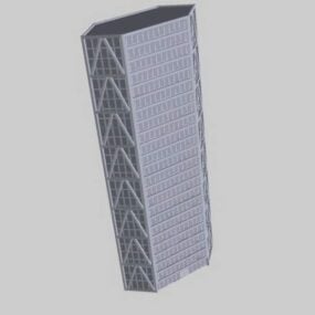 Modernes 3D-Modell der Hotelarchitektur