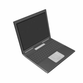 Computadora portátil moderna modelo 3d