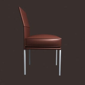 Modelo 3d de cadeira de couro de restaurante de luxo moderno
