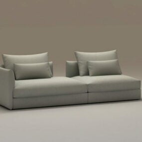 3д модель современного модульного дивана секционного