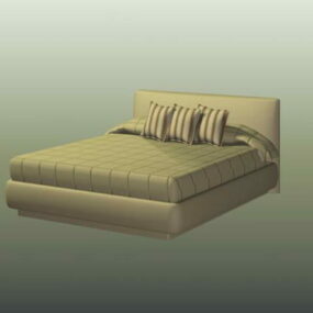 نموذج سرير حديث ثلاثي الأبعاد