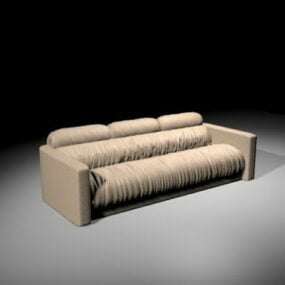 نموذج أريكة سرير حديث ثلاثي الأبعاد