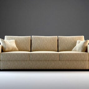Nội thất bộ ghế sofa hiện đại mẫu 3d