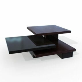 Muebles Mesa de centro de madera moderna modelo 3d
