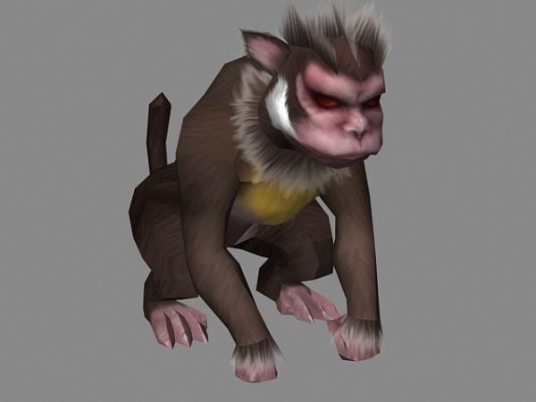 Personagem de monstro macaco
