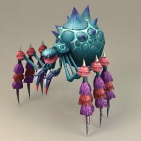 Model 3D potwornego toksycznego pająka