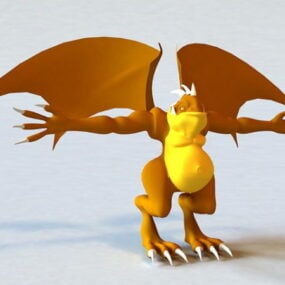 带翅膀的怪物3d模型