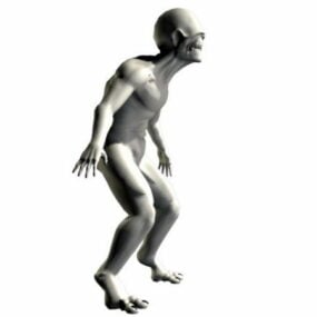 Monsterlijk humanoïde 3D-model
