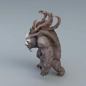 Moonkin Monster Animert og Rigged 3d modell