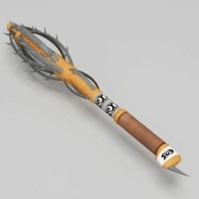 Morning Star Medieval Weapon 3d model