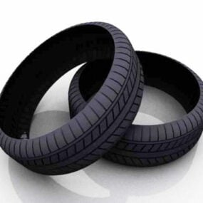 3D model motocyklové pneumatiky