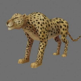 3д модель горного леопарда