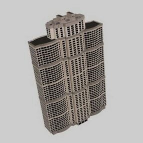 3D model vícepodlažního bytového domu