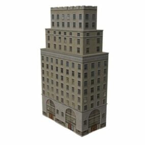 Çok Katlı Gökdelen Apartman Binası 3D modeli
