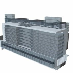 Model 3D budynku wielofunkcyjnego