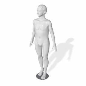 Model 3D muskularnego męskiego manekina