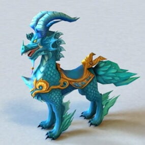 Mythical Creature Qilin 3d model