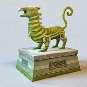 Mythical Creatures Statue 3d-modell