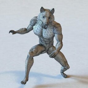 神話上の生き物狼男3Dモデル