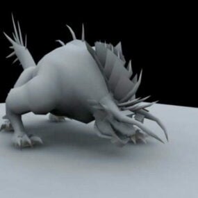 Model 3D mitycznego piekielnego psa