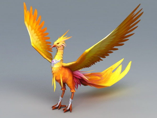 Západní mýtický pták Phoenix