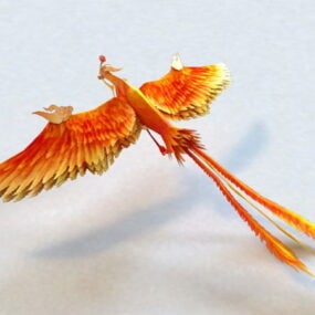 Mytisk Phoenix Rigged 3d model