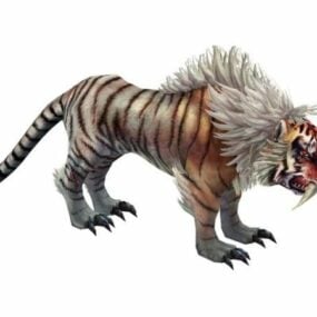 Model 3D mitycznego tygrysa