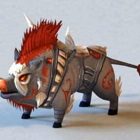 Mythisches Wildschwein-3D-Modell
