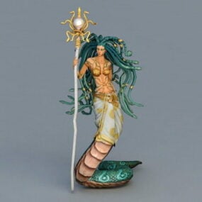 Naga Priestess 3d-modell