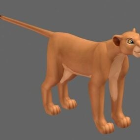 3д модель персонажа Налы Короля Льва