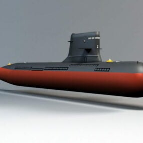 مدل 3 بعدی زیردریایی نیروی دریایی