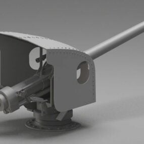 3д модель артиллерийской башни ВМФ