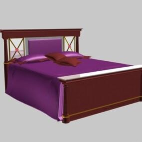 Neoklassisk seng 3d-modell