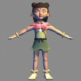 Nezha 中国仏教キャラクター 3D モデル
