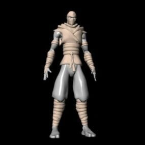 Japan Ninja Character Character 3d-model