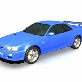 Model 3D Gratis Nissan Gt-r Sports Coupe