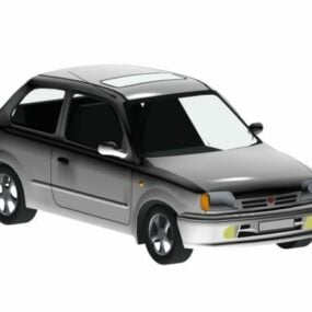Voiture Nissan Micra Supermini modèle 3D