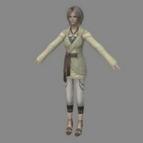Nora Estheim در مدل سه بعدی Final Fantasy Xiii