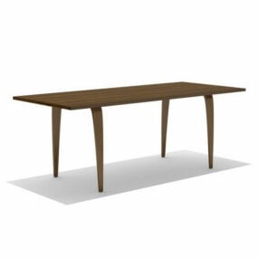 Norman Cherner Rectangular Table Furniture 3d model